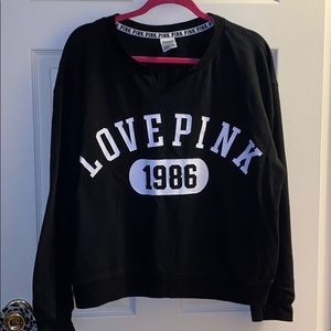 VS Pink black sweatshirt